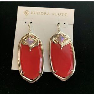 Kendra Scort Darby Shield Earrings RARE